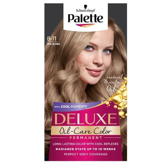 shumee Deluxe Oil-Care Color permanentní barva na vlasy s mikro-olejemi 8-11 Cool Blonde