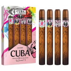 shumee Cuba Quad I set Heartbreaker parfémovaná voda ve spreji 35ml + La Vida parfémovaná voda ve spreji 35ml + Victory parfémovaná voda ve spreji 35ml + Vip parfémovaná voda ve spreji 35ml