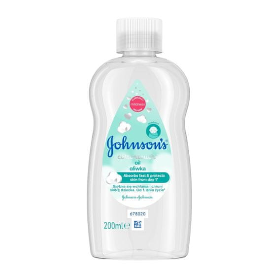 shumee Johnson's Baby Cotton Touch olivový olej pro děti od 1 dne věku 200ml