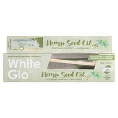 shumee Hemp Seed Oil Toothpaste bělící zubní pasta s konopným olejem 150g/115ml + bambusový kartáček na zuby