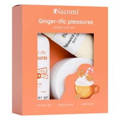 shumee Ginger-ific Pleasure set sprchový gel 300ml + tělové máslo 100ml + koupací rukavice