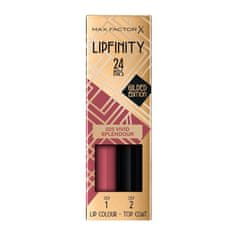 shumee Lipfinity Lip Color 24h dvoufázová rtěnka s dlouhotrvajícím efektem 025 Vivid Splendor 4,2ml