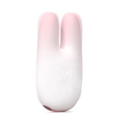 shumee Stimulační vibrátor Baby Rabbit White Pink