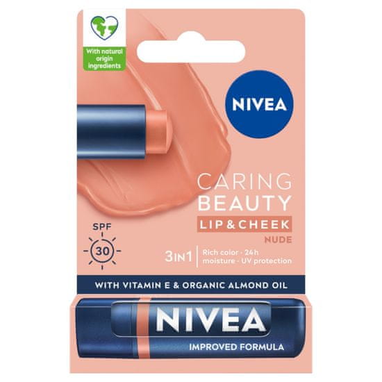 shumee Vyživující rtěnka Caring Beauty 3v1 Nude 4,8g