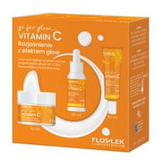 shumee go for glow…VITAMIN C Rozjasňující set s glow efektem krém proti stárnutí na den a noc 50ml + rozjasňující sérum Vit C 10% 30ml + rozjasňující oční krém 30ml