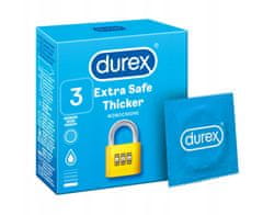 shumee Durex Extra Safe kondomy 3 ks, silnější, zvlhčené