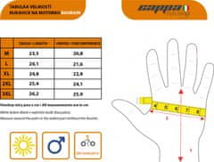 Cappa Moto rukavice BAHRAIN černé M