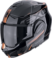 SCORPION Moto přilba EXO-TECH EVO TRAVELLER černo/měděná S