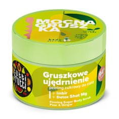 shumee Tutti Frutti zpevňující cukrový tělový peeling Hruška a zázvor + Detox Shot Mg 300g