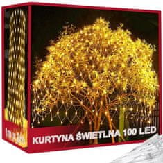 Verk 26204 Vánoční světelná síť - 100 LED, IP44, 1x2 m, teplá bílá