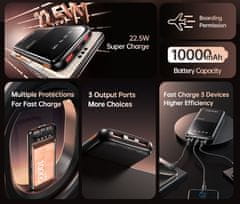 Awei Powerbanka P10K 10 000 mAh, 22,5W