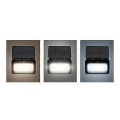 Solight Solight LED solární reflektor se senzorem, 6W, 660lm, 3CCT, Li-Ion, černá