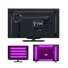 Solight Solight LED WIFI smart RGB pásek pro TV, 4x50cm, USB