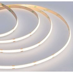 Solight Solight LED COB pásek, sada s adaptérem, vypínač, 5m, 8W/m, 800lm/m, neutrální bílá