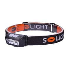 Solight Solight LED čelová nabíjecí svítilna, 150 + 100lm, bílé a červené světlo, Li-Ion