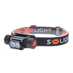 Solight Solight LED čelová nabíjecí svítilna, 650lm, Li-Ion