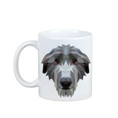 Artdog Scottish Greyhound, Deerhound - hrnek s fotkou a nápisem geometrického psa Art-Dog