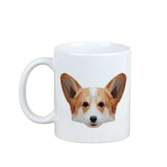 Artdog Pembroke Welsh Corgi - hrnek s fotkou a nápisem geometrického psa Art-Dog