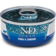 N&D OCEAN Cat konz. Tuna & Shrimp 70 g