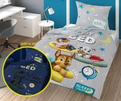 Detexpol Povlečení Paw Patrol sleep svítící Bavlna, 140/200, 70/80 cm