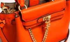 Michael Kors MICHAEL KORS dámská kabelka HAMILTON LEGACY 35S3G9HC0L OPTIC ORANGE XS BELTED XBODY LEATHER