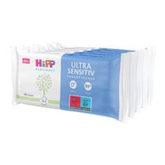 HiPP Babysanft Ubrousky čistící vlhčené Ultra Sensitiv 5 x 48 ks