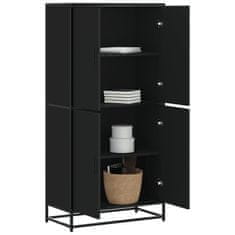 Vidaxl Skříň highboard černá 68 x 35 x 139 cm kompozitní dřevo