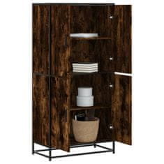 shumee vidaXL Skříň highboard kouřový dub 68 x 35 x 139 cm kompozitní dřevo