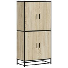 Vidaxl Skříň highboard dub sonoma 68 x 35 x 139 cm kompozitní dřevo