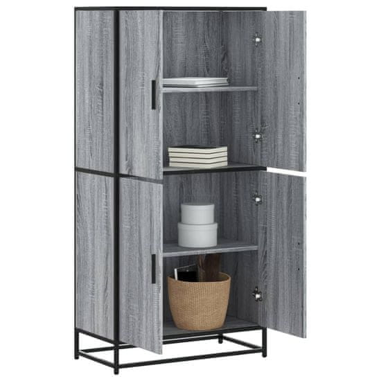 shumee vidaXL Skříň highboard šedá sonoma 68 x 35 x 139 cm kompozitní dřevo