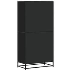 Vidaxl Skříň highboard černá 68 x 35 x 139 cm kompozitní dřevo