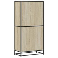 Vidaxl Skříň highboard dub sonoma 68 x 35 x 139 cm kompozitní dřevo