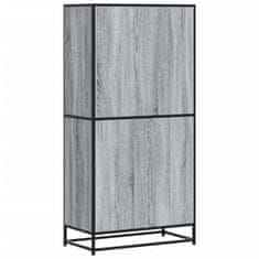 Vidaxl Skříň highboard šedá sonoma 68 x 35 x 139 cm kompozitní dřevo