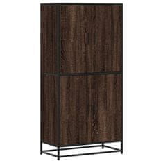 Vidaxl Skříň highboard hnědý dub 68 x 35 x 139 cm kompozitní dřevo