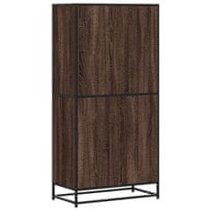 Vidaxl Skříň highboard hnědý dub 68 x 35 x 139 cm kompozitní dřevo