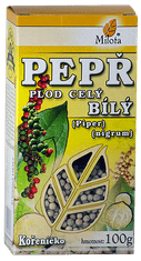 Milota Pepř bílý (Pepřovník) plod celý 100g