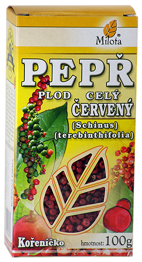 Milota Pepř červený (Pepřovník) plod celý 100g