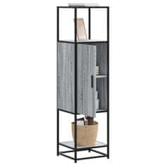 Vidaxl Skříň highboard šedá sonoma 35,5x35x139 cm kompozit a kov