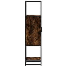 Vidaxl Skříň highboard kouřový dub 35,5x35x139 cm kompozit a kov