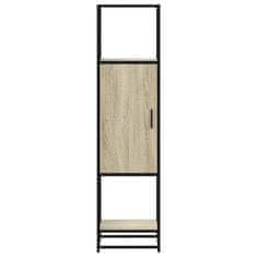 Vidaxl Skříň highboard dub sonoma 35,5x35x139 cm kompozit a kov