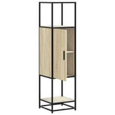 Vidaxl Skříň highboard dub sonoma 35,5x35x139 cm kompozit a kov