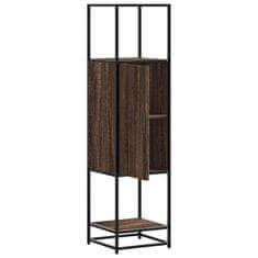 Vidaxl Skříň highboard hnědý dub 35,5x35x139 cm kompozit a kov