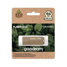 GoodRam ECO FRIENDLY flash disk USB 3.0 64GB hnědý TGD-UME30640EFR11