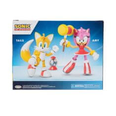 Grooters Figurky Sonic 2 ks Amy + Tails 10 cm