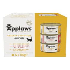 Applaws konzerva Cat Multipack Kuřecí výběr 12x156g