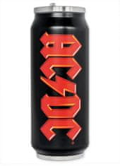 CurePink Hliníková láhev na pití AC/DC: Logo (objem 400 ml)