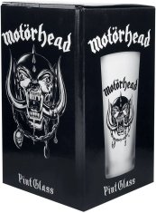 CurePink Sklenice Motörhead: Logo (objem 500 ml)