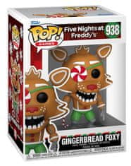 CurePink Figurka Funko|POP! Vinyl Five Nights At Freddy's|Pět nocí u Freddyho: Sváteční Foxy (výška 9 cm)