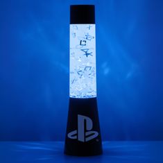 CurePink Lávová dekorativní lampa Playstation: PS znaky (výška 33 cm)