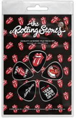 CurePink Kytarová trsátka The Rolling Stones: Tongue set 5 kusů